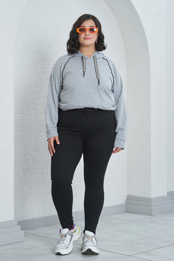 BELİ KEMERLİ TAYT PANTOLON