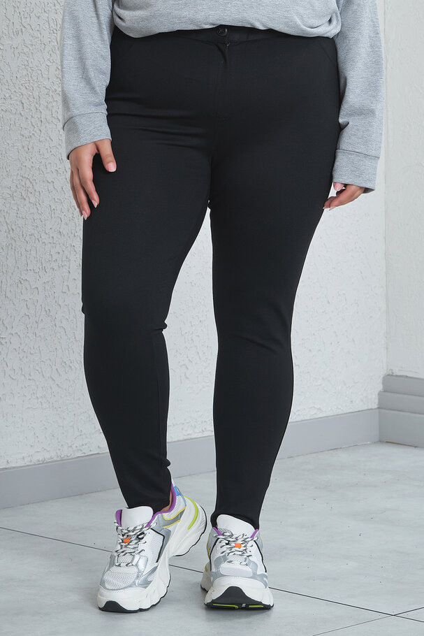 BELİ KEMERLİ TAYT PANTOLON