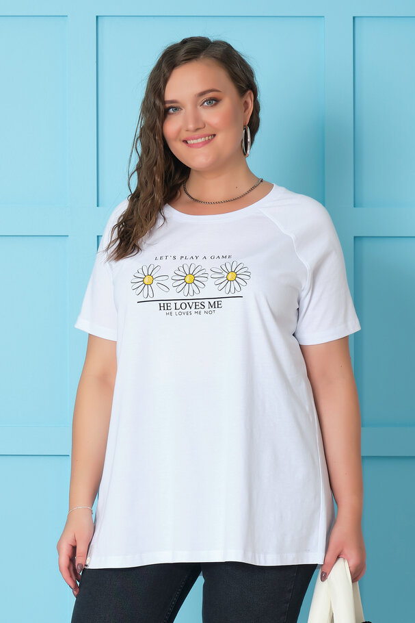PAPATYA BASKILI T-SHIRT