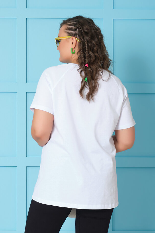 PAPATYA BASKILI T-SHIRT