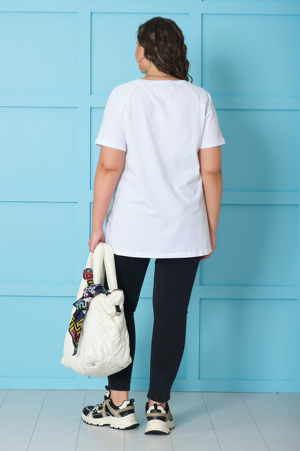 PAPATYA BASKILI T-SHIRT