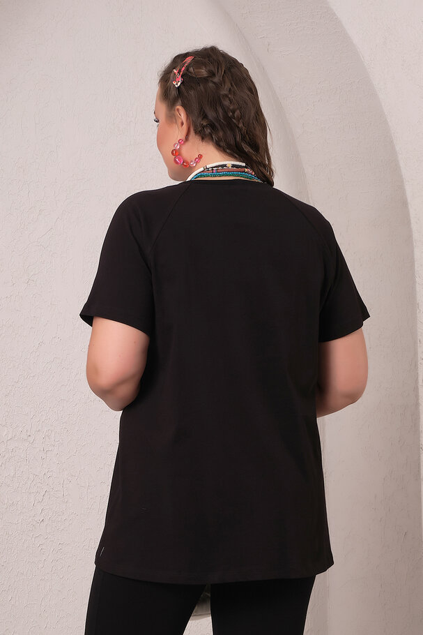 PAPATYA BASKILI T-SHIRT