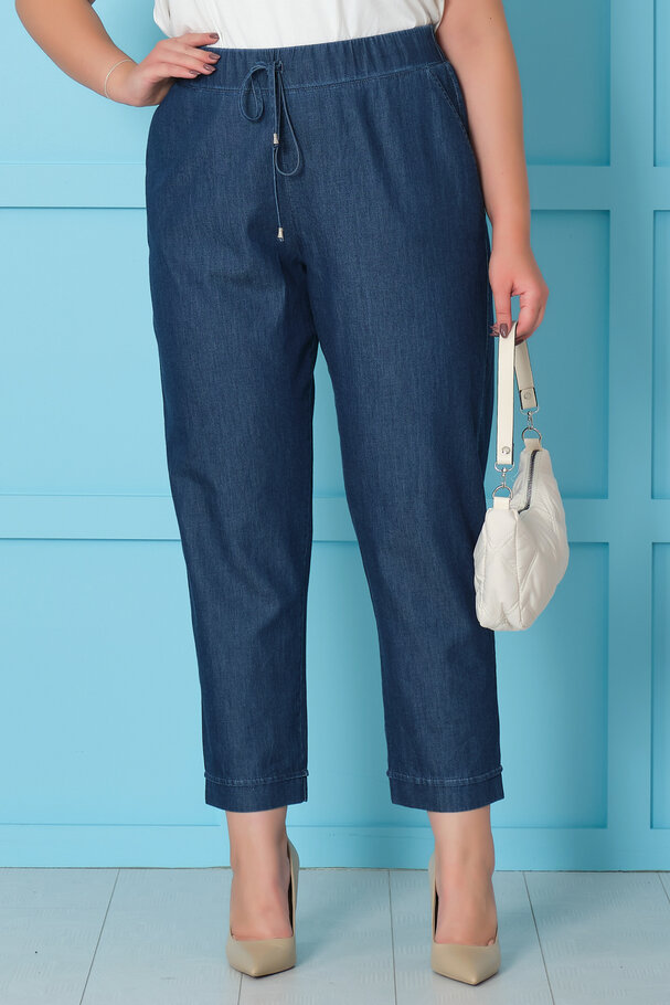 BELİ LASTİKLİ TENSEL PANTOLON