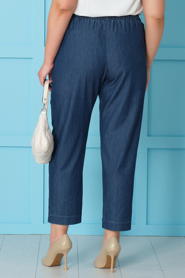 BELİ LASTİKLİ TENSEL PANTOLON