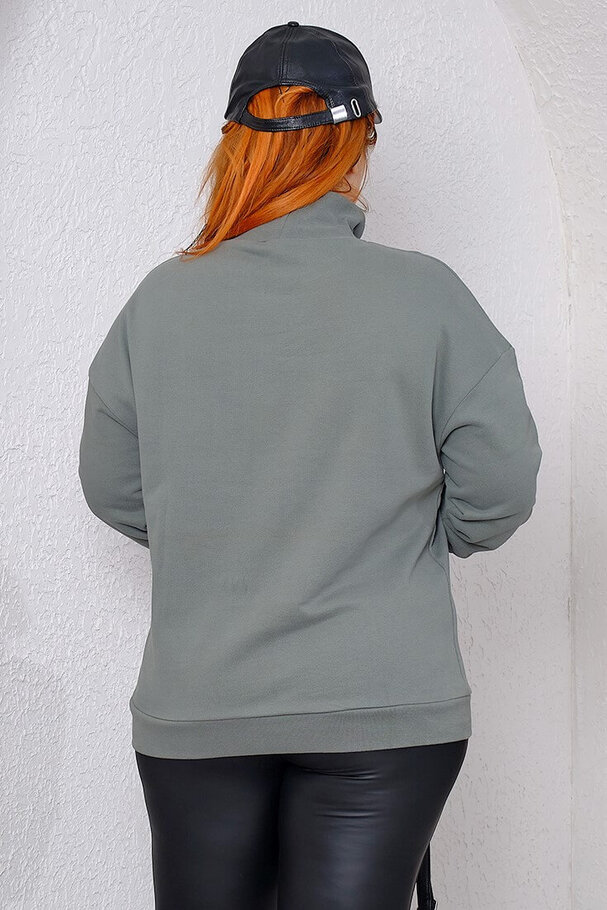 DİK YAKA SWEATSHIRT