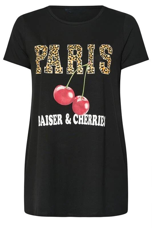 KİRAZ BASKILI T-SHIRT