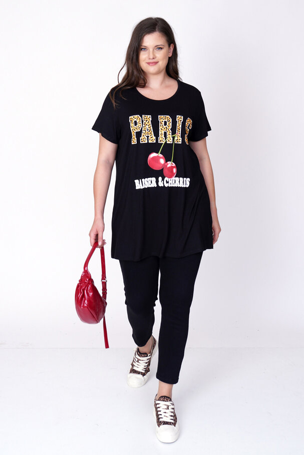 KİRAZ BASKILI T-SHIRT