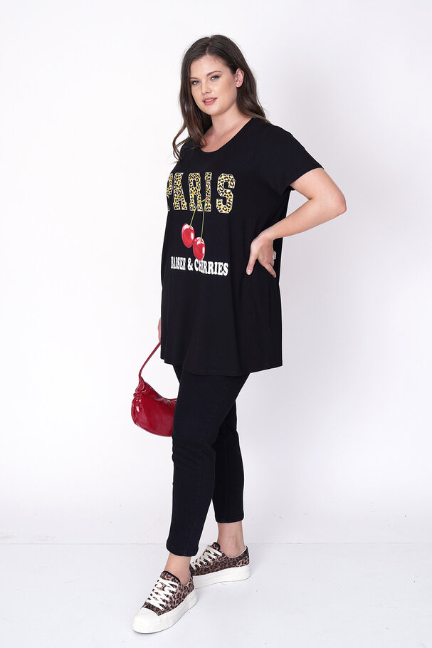 KİRAZ BASKILI T-SHIRT