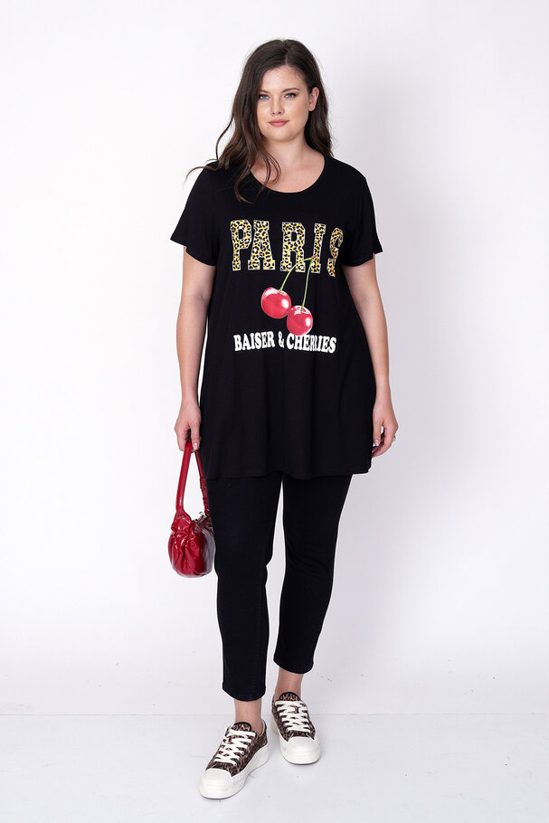 KİRAZ BASKILI T-SHIRT