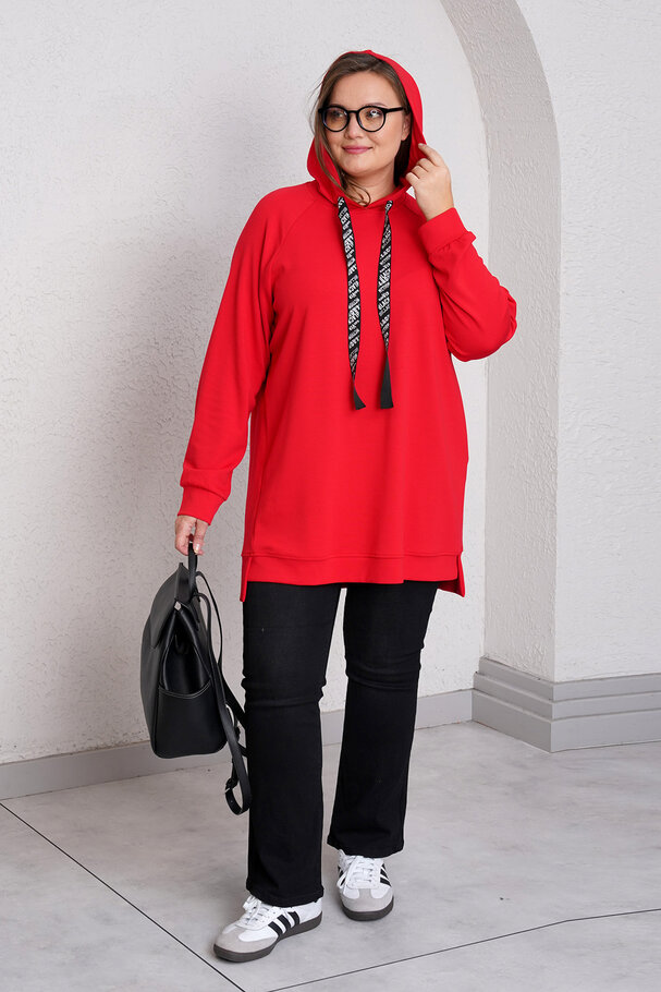KAPÜŞONLU MODAL SWEATSHIRT