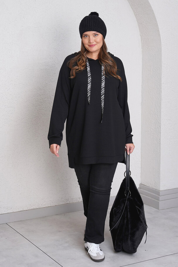 KAPÜŞONLU MODAL SWEATSHIRT