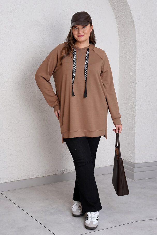 KAPÜŞONLU MODAL SWEATSHIRT