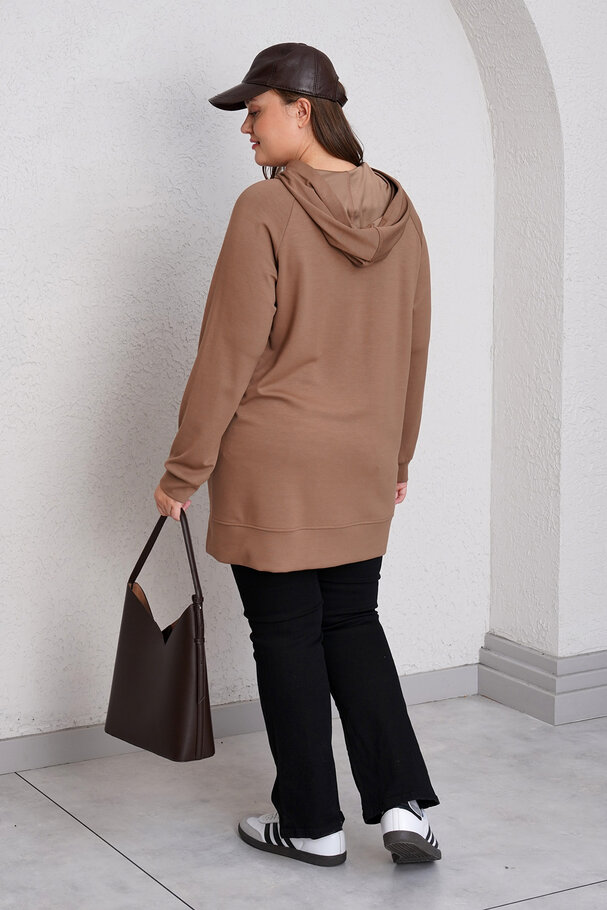 KAPÜŞONLU MODAL SWEATSHIRT