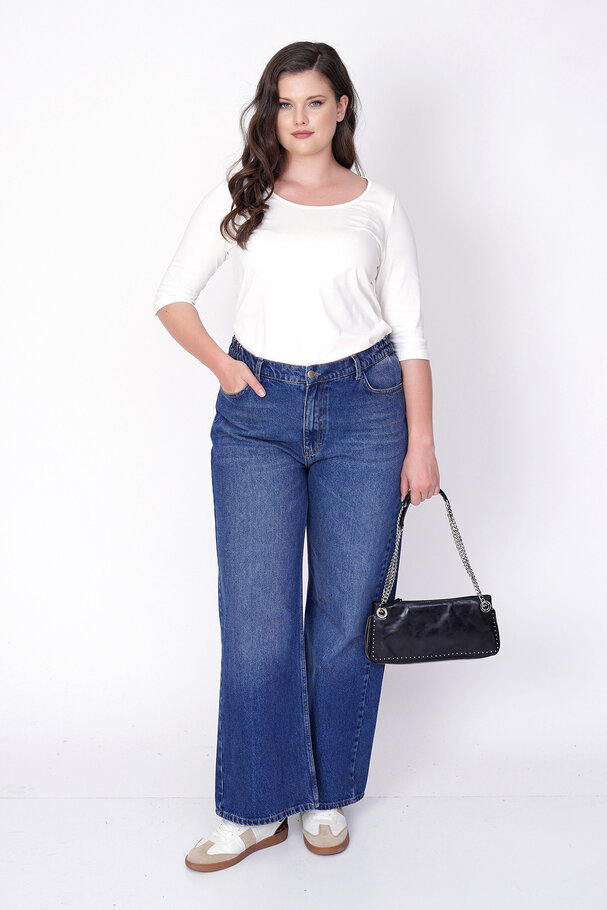 DÜZ KESİM YÜKSEK BEL JEAN