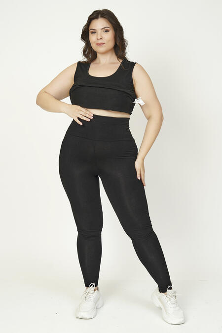 Büyük Moda - YÜKSEK BEL PENYE TAYT (1) Büyük Moda - YÜKSEK BEL PENYE TAYT (1)