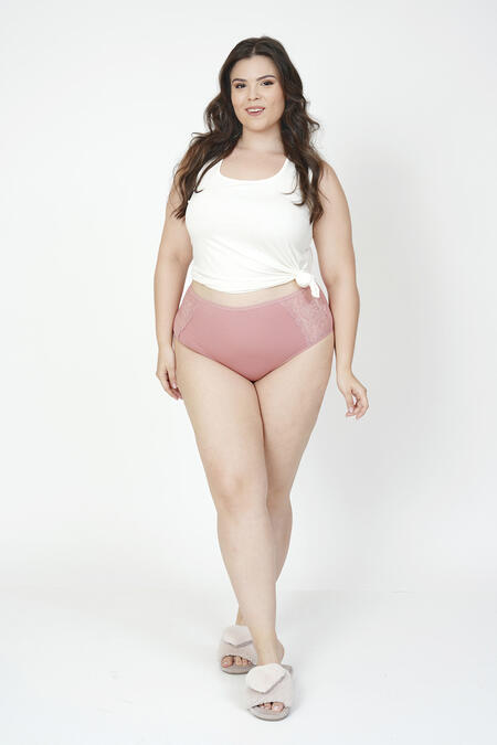 54792 - PAMUKLU ÖN VE ARKA DANTEL DETAYLI KÜLOT