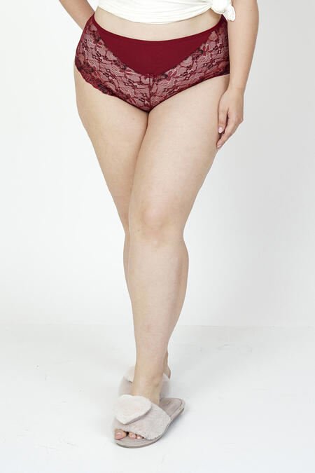 HNX - PAMUKLU ÖNÜ DANTEL DETAYLI KÜLOT (1)