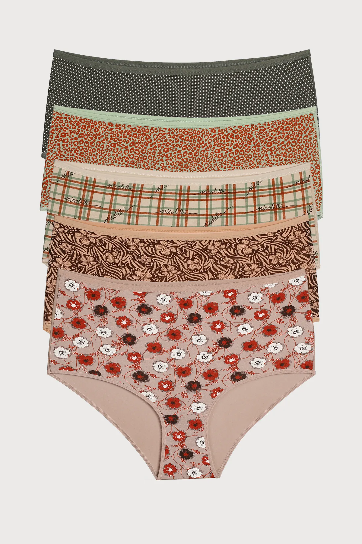  - 5'Lİ DESENLİ VE PAMUKLU KÜLOT (1)