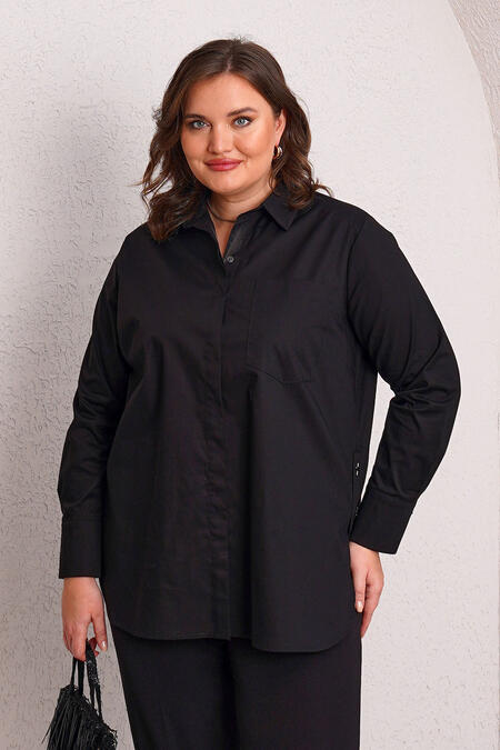  - ACCESSORY BUTTON STRETCH POPLIN SHIRT (1)