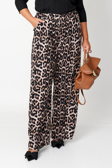  - ANIMAL PRINT VISCOSE TROUSERS (1)