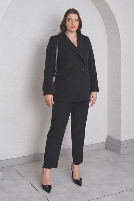 Büyük Moda - ASİMETRİK KESİM BLAZER CEKET (1)