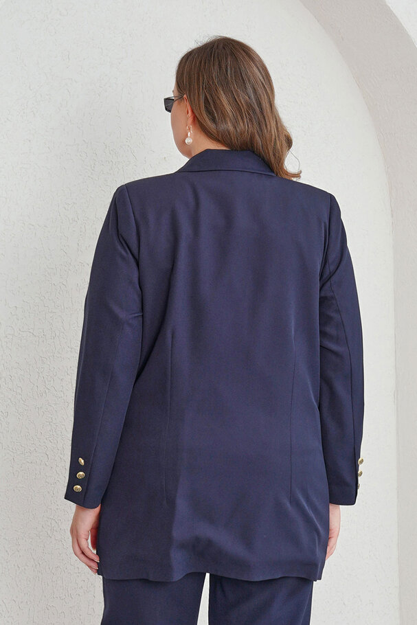 ASTARLI KRUVAZE BLAZER CEKET