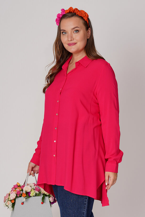 ASYMMETRIC VISCOSE TUNIC SHIRT