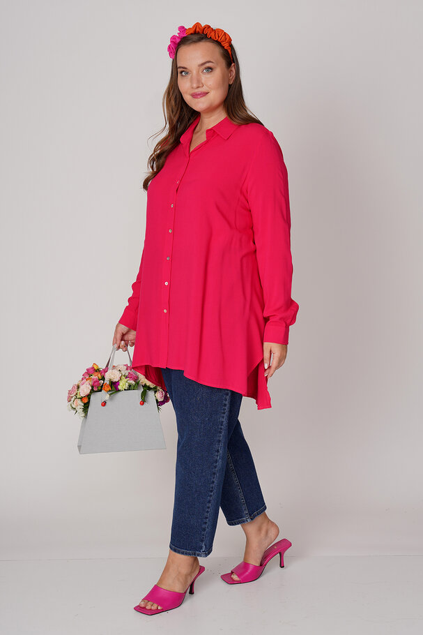 ASYMMETRIC VISCOSE TUNIC SHIRT