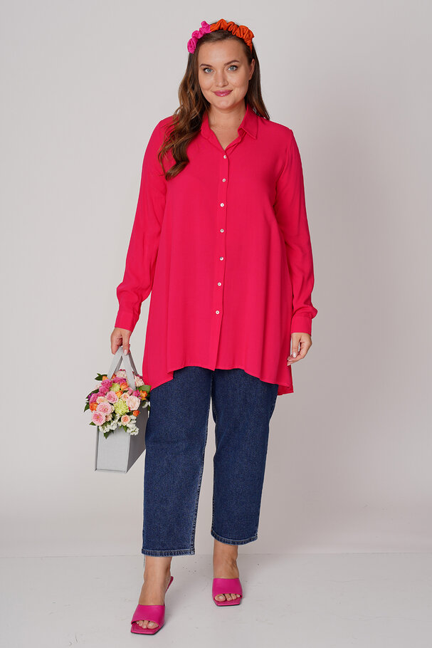 ASYMMETRIC VISCOSE TUNIC SHIRT