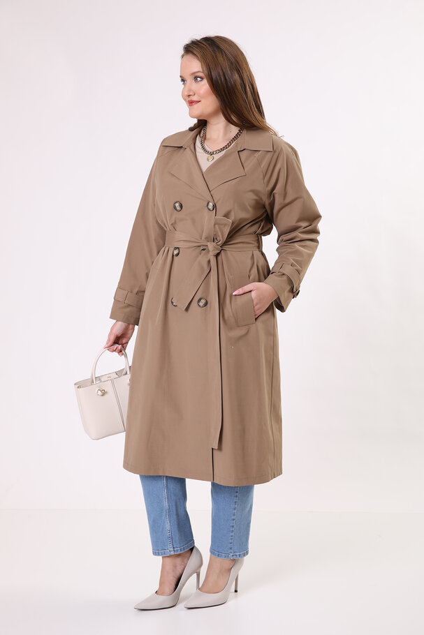 BASIC TRENCH COAT WITH BELT