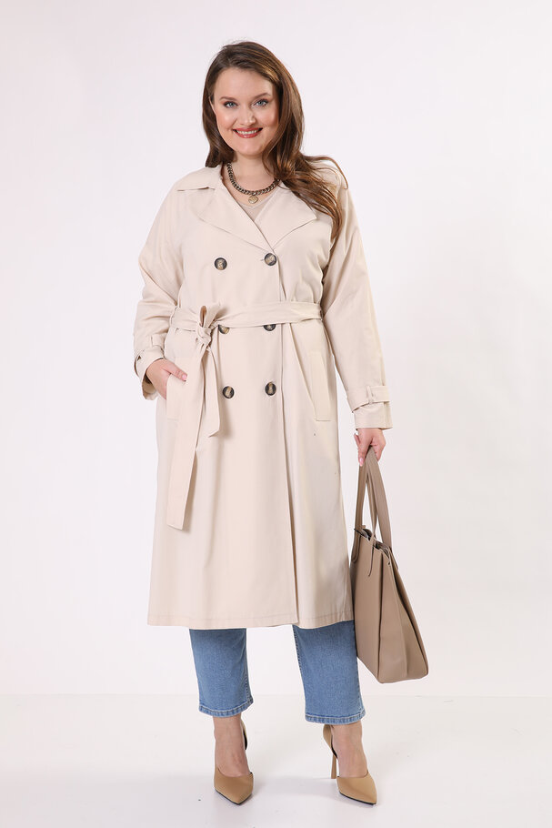 BASIC TRENCH COAT WITH BELT