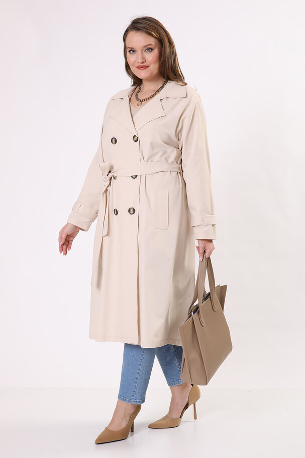 BASIC TRENCH COAT WITH BELT