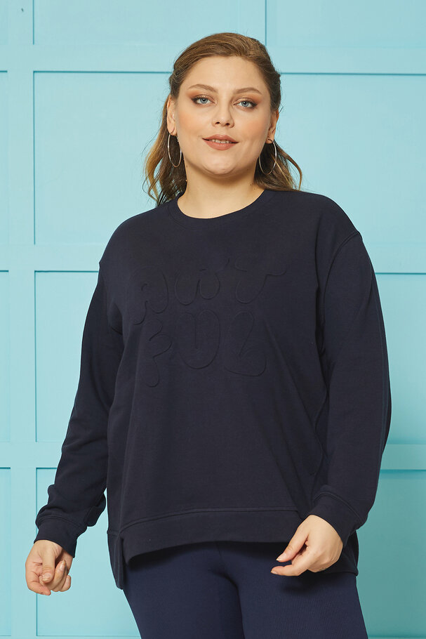 BASIC YUVARLAK YAKA SWEATSHIRT