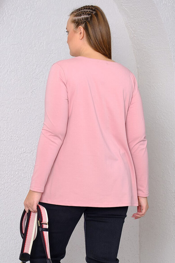 BASIC T-SHIRT WITH LONG SLEEVES