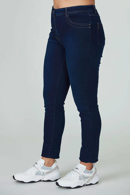 Büyükmoda - BELİ KEMERLİ JEAN PANTOLON (1) Büyükmoda - BELİ KEMERLİ JEAN PANTOLON (1)