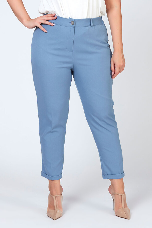 BELİ LASTİKLİ DUBLE PAÇA PANTOLON