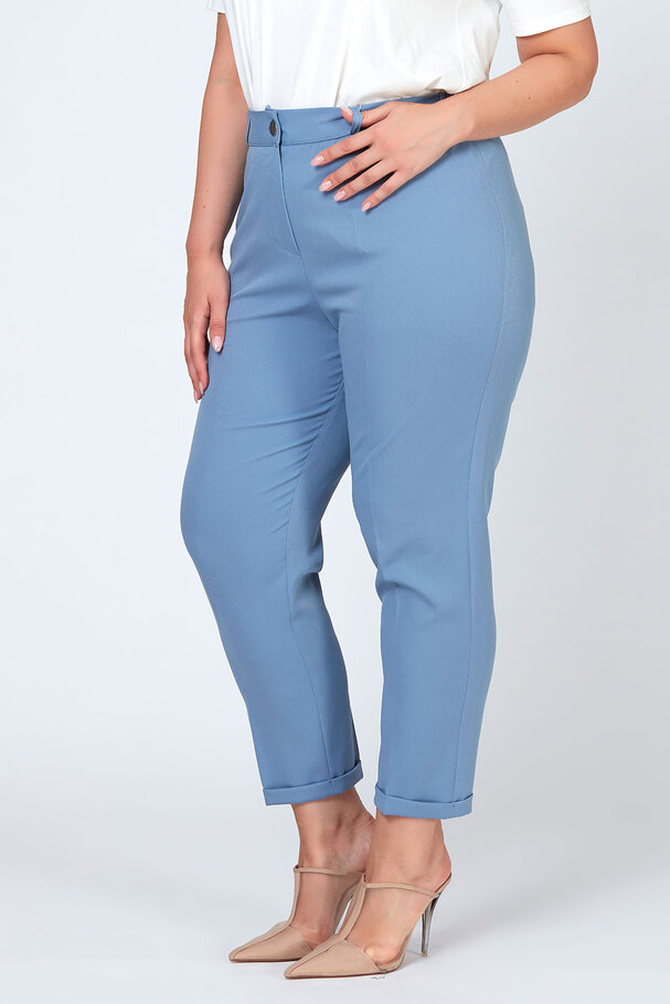 BELİ LASTİKLİ DUBLE PAÇA PANTOLON
