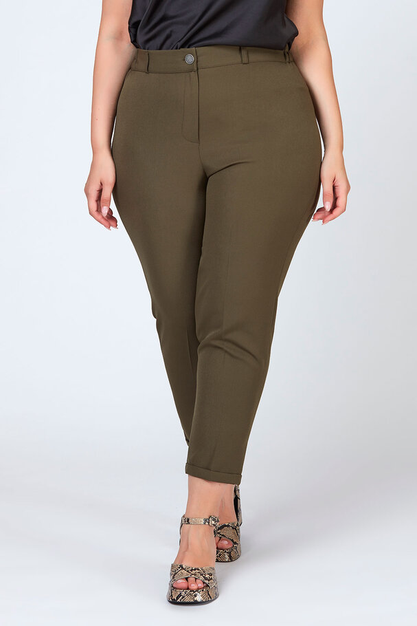 BELİ LASTİKLİ DUBLE PAÇA PANTOLON