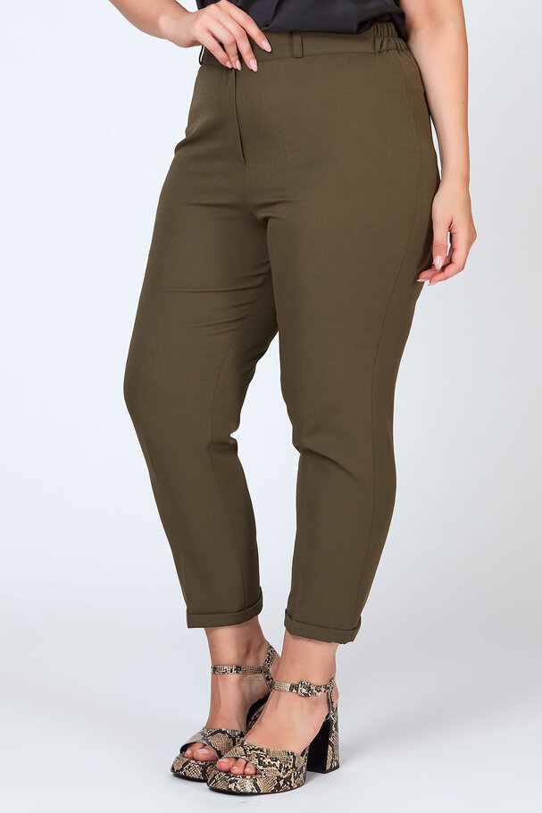 BELİ LASTİKLİ DUBLE PAÇA PANTOLON