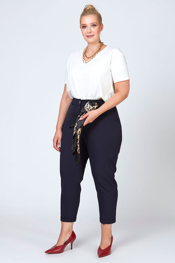 BELİ LASTİKLİ DUBLE PAÇA PANTOLON