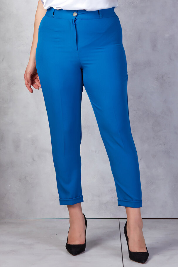 BELİ LASTİKLİ DUBLE PAÇA PANTOLON