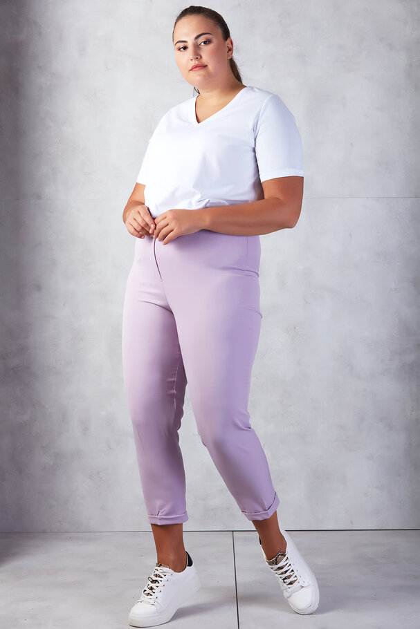 BELİ LASTİKLİ DUBLE PAÇA PANTOLON