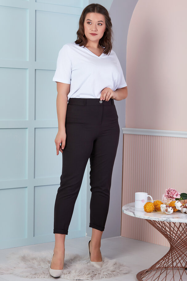 BELİ LASTİKLİ DUBLE PAÇA PANTOLON