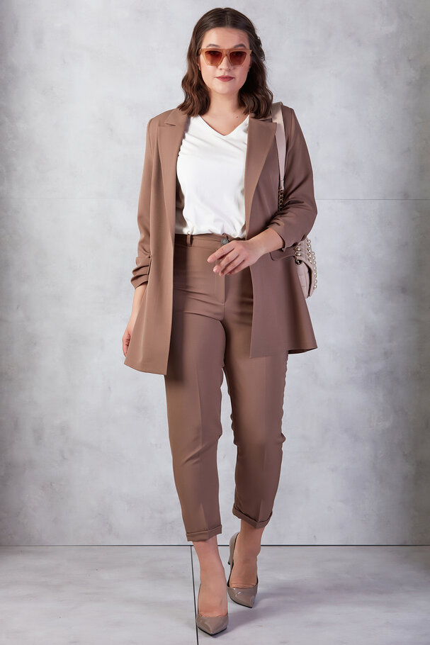 BELİ LASTİKLİ DUBLE PAÇA PANTOLON