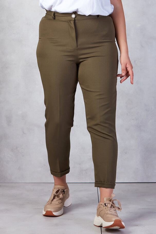 BELİ LASTİKLİ DUBLE PAÇA PANTOLON
