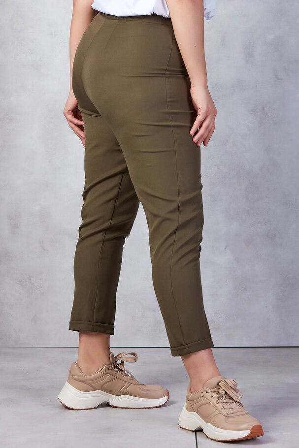 BELİ LASTİKLİ DUBLE PAÇA PANTOLON