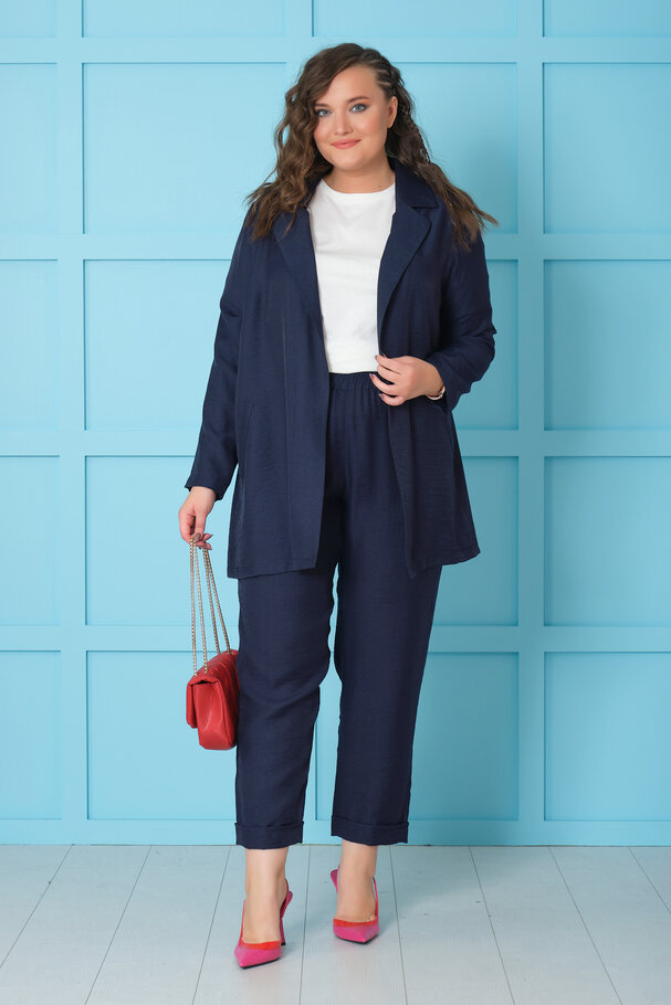 BELİ LASTİKLİ KETEN PANTOLON