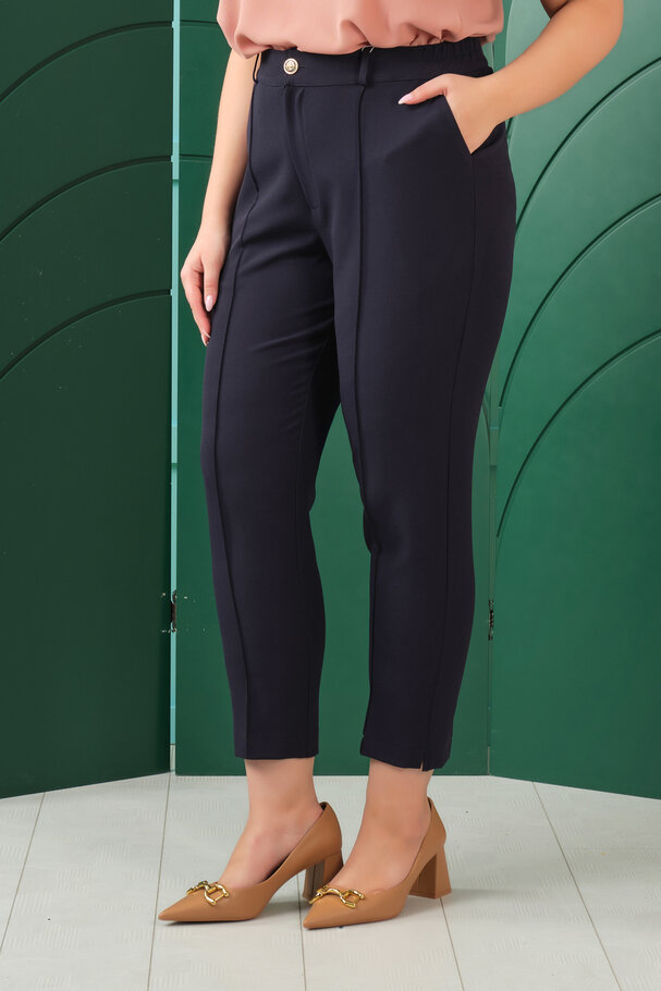 BELİ LASTİKLİ KUMAŞ PANTOLON