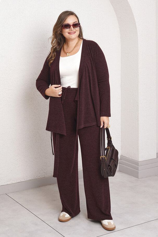 BELTED KNIT SET