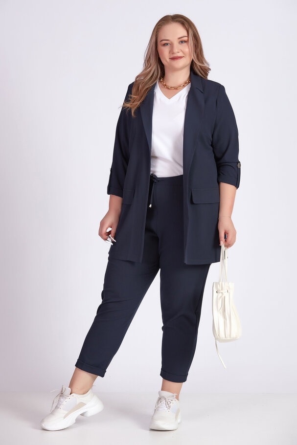 BLAZER WITH TURNED-UP SLEEVES